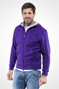 FELPA ATHENA FULL ZIP CON CAPPUCCIO